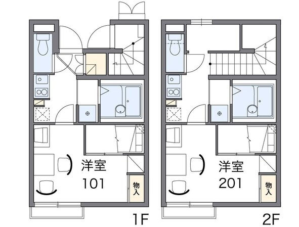 レオパレス山百合の物件間取画像